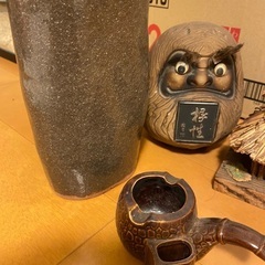 民芸品下呂温泉だるまの陶器陶芸花瓶などの画像