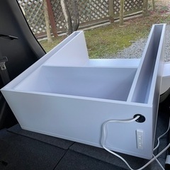 電動ネイルチェア用ステージ（ホワイト）H30cmタイプ