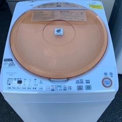 配送可能　シャープ SHARP ES-TX72-D [タテ型洗濯乾燥機（7.0kg） オレンジ系]の画像