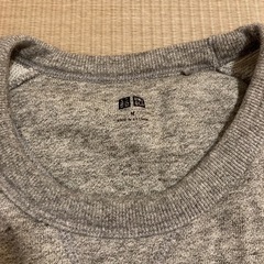 ★受け渡し予定者決定しました★ メンズ　トレーナー　グレー　Mサイズ　ユニクロの画像