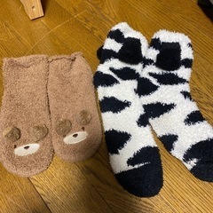 もこもこ 靴下2点セット