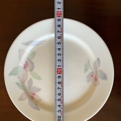 平皿　花柄　2枚の画像