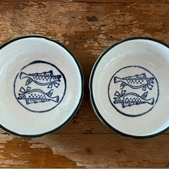 小鉢　（魚の絵）2個セット