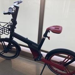 ジャンク品  Honbikeチェーンレスアシスト自転車 & バッテリーの画像