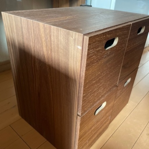 muji 無印 スタッキングチェスト・引出し　２つセット／オーク材突板  
