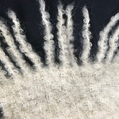 レディース　マフラー　ホワイトの画像