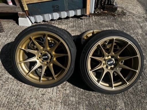 希少、廃盤xxrホイール 16インチ8.25J 4本タイヤ付き