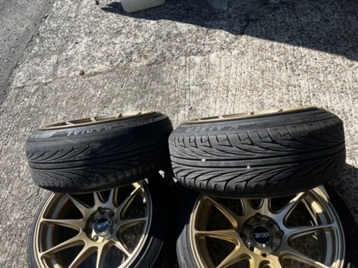 希少、廃盤xxrホイール 16インチ8.25J 4本タイヤ付き