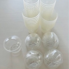 お菓子のプラ容器、スープカップ、試飲用カップなど5種