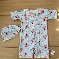 fafa 水着、キャップのセット80〜90㎝