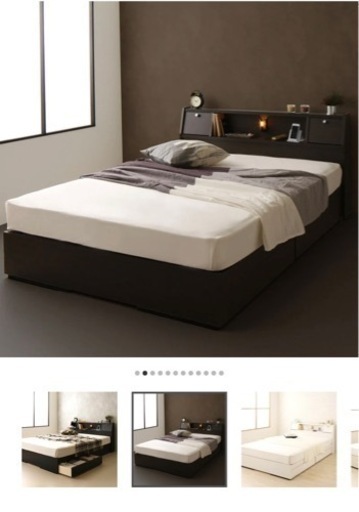 国産セミダブルベッド　照明付き収納ベッド『AJITOアジット』