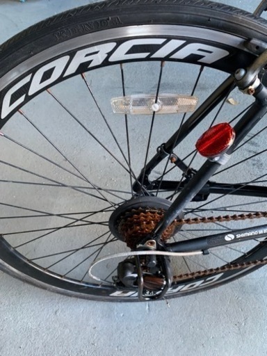 値下げクロスバイク 中古 サビ有り