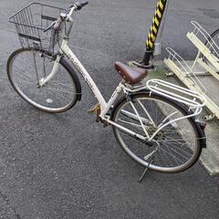 自転車　ホワイト