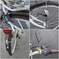 自転車　ホワイトの画像