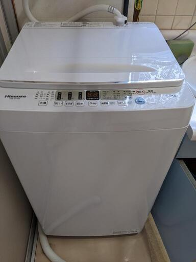 使用数カ月超美品!Hisense　ハイセンス　全自動洗濯機　4.5キロ洗　2021年製