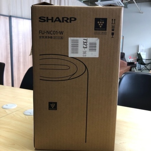 【中古品】SHARP シャープ 空気清浄機 プラズマクラスター7000 FU-NC01-W