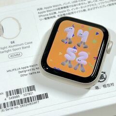 【苫小牧バナナ】Apple/アップル MNJP3J/A AppleWatch/アップルウォッチ SE GPSモデル 40mm スターライトスポーツバンド 動作品♪