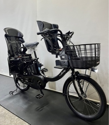 関東全域送料無料 保証付き 電動自転車　ヤマハ　パスバビーアン　新型　20インチ 3人乗り 12.8ah 黒