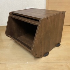 【取引中】アイリスオーヤマ スタック ボックス 扉付き ブラウン STB-400D ①の画像