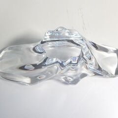 Baccrat バカラ アッシュトレイ ベガ クリスタルガラス 未使用 未使用保管品 Baccarat アッシュトレイ キャンディボックス 幅18cm