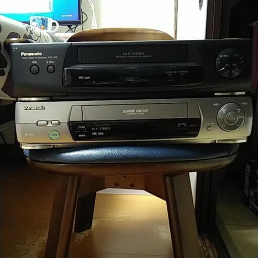 VHSビデオデッキ２台セット
