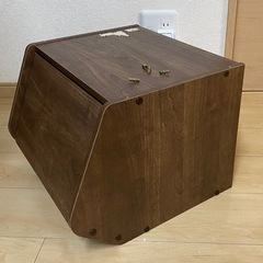 【取引中】アイリスオーヤマ スタック ボックス 扉付き ブラウン STB-400D ②の画像