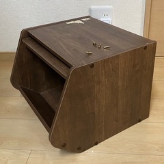 【取引中】アイリスオーヤマ スタック ボックス 扉付き ブラウン STB-400D ②の画像