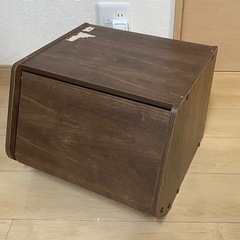 【取引中】アイリスオーヤマ スタック ボックス 扉付き ブラウン STB-400D ②の画像