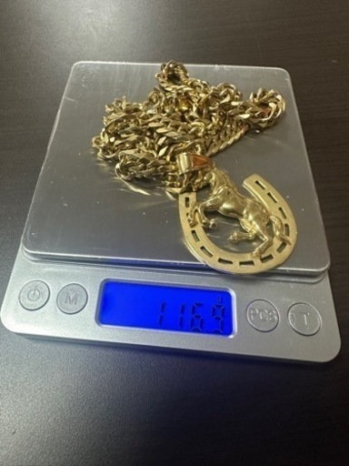 本物の18金　ネックレスとペンダント　116.9g 66cm