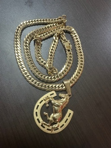 本物の18金　ネックレスとペンダント　116.9g 66cm