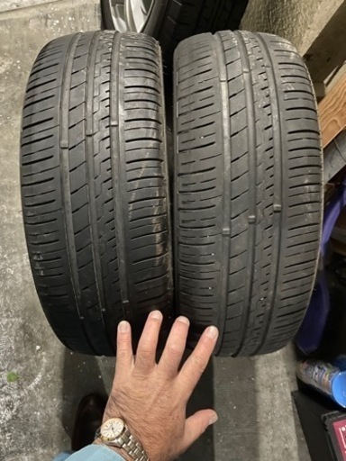 インターミラノのzephyr軽量15インチアルミホイール✖️４本と165/50R15と2017年式偏平タイヤ✖️4本