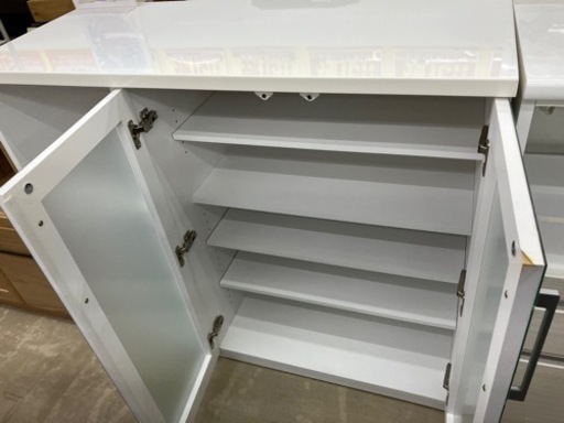 ?NITORI 一口コンセント付き！キッチンカウンター?3086