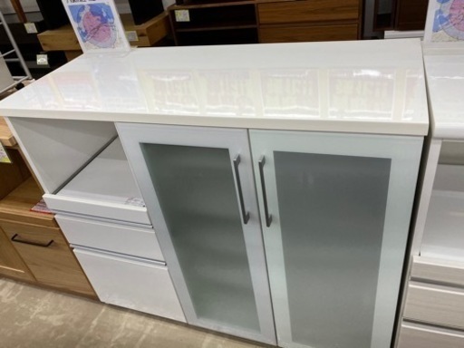 ?NITORI 一口コンセント付き！キッチンカウンター?3086