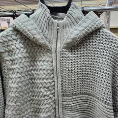 新品 フード付 裏ボア フルジップブルゾン グレーの画像