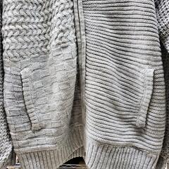 新品 フード付 裏ボア フルジップブルゾン グレーの画像