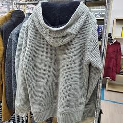 新品 フード付 裏ボア フルジップブルゾン グレーの画像