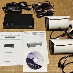 NSK　防犯カメラ２台＋レコーダ　ジャンク品