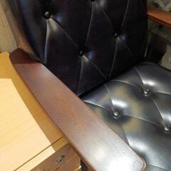 東洋ファニチャー　カリモクスタイル　回転カフェソファ　レトロ感がお洒落なソファ　ミッドセンチュリーモダンの画像