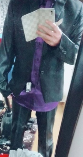 ブラックスーツ上下セット　L size