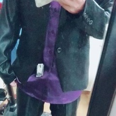 ブラックスーツ上下セット　L sizeの画像
