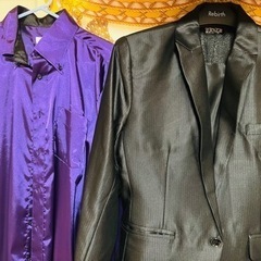 ブラックスーツ上下セット　L size