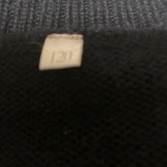 ネイビー長袖ニット　120 美品の画像