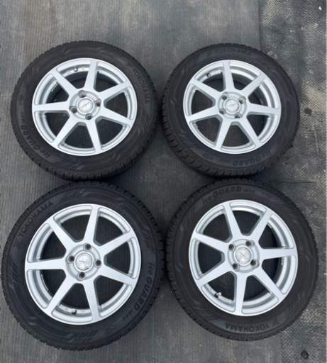 【決まりました】DZETA LA STRADA 15インチ YOKOHAMA iceGUARD iG60 185/60R15 4本ヨコハマ アイスガード 冬タイヤ スタッドレスタイヤ