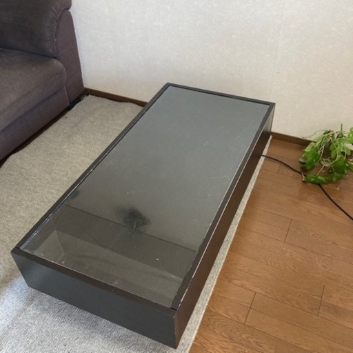 IKEA ガラストップ ローテーブル RAMVIK ビンテージ　北欧　一人暮らし