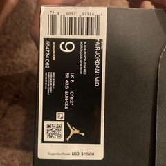 ジョーダン1 ミッド　シカゴブラックトゥー　27.0の画像