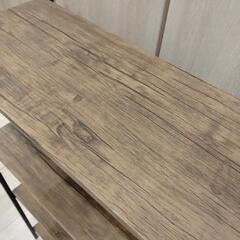 美品 木目調シェルフ4段の画像