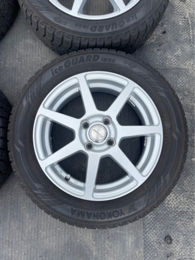 【決まりました】DZETA LA STRADA 15インチ YOKOHAMA iceGUARD iG60 185/60R15 4本ヨコハマ アイスガード 冬タイヤ スタッドレスタイヤ