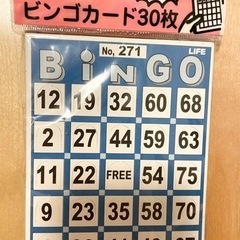 ビンゴカード30枚入り
