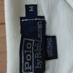 ラルフローレンポロシャツ（白）Ｍ・米国製の画像