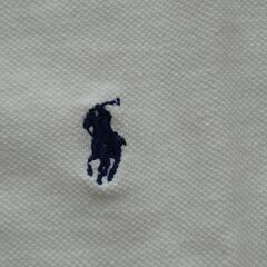 ラルフローレンポロシャツ（白）Ｍ・米国製の画像